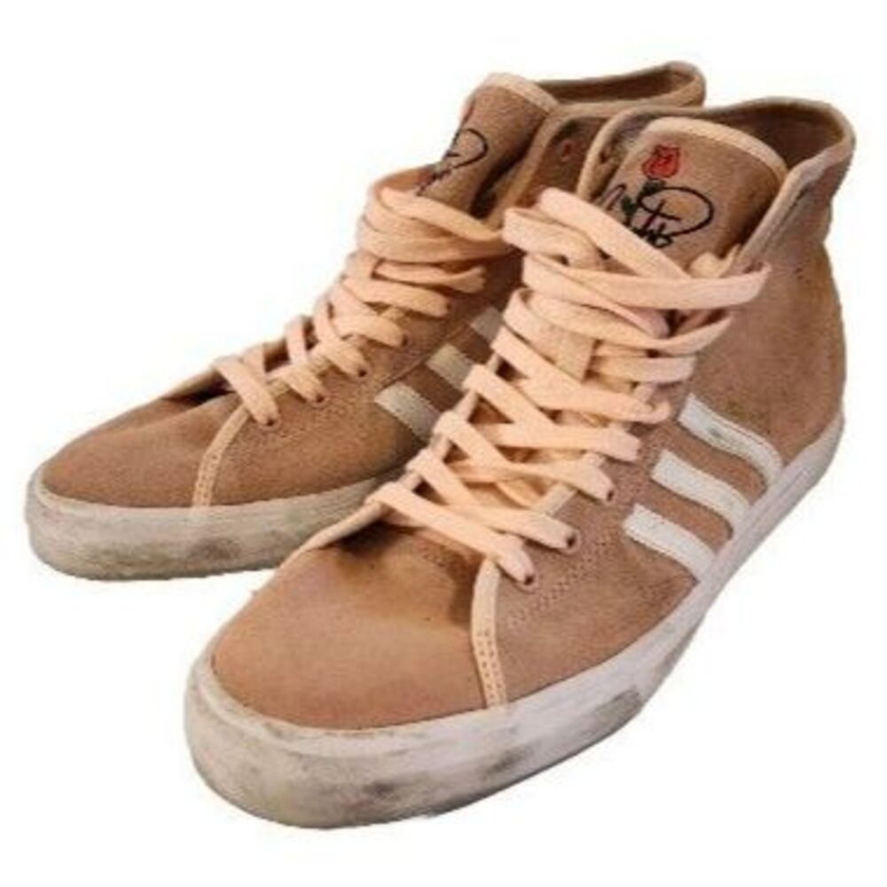 Mens Adidas Matchcourt High RX Na-Kel Smith Pink Coral Size-13